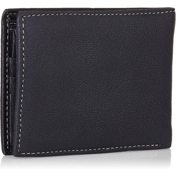 Men's Leather Passcase Security RFID Wallet, Navy Blue, One Size - Picture 7 of 12